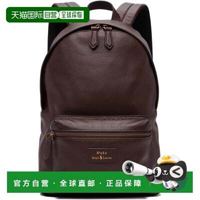 香港直邮Polo Ralph Lauren Polo 拉夫 劳伦 男士 棕色双肩包 405