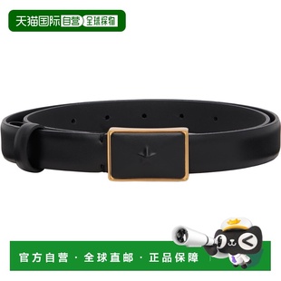 1h可退 香港直邮Mugler 穆勒 女士 黑色 Smooth Leather 腰带 26P