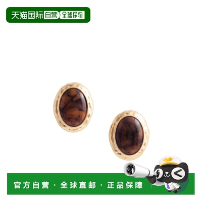 香港直邮SELF-PORTRAIT 女士耳饰 RS26600EBR SS2026 金色 锤纹虎