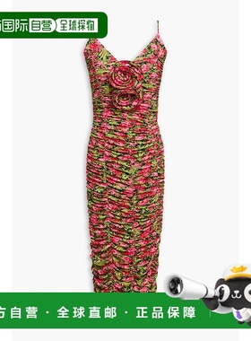 1h可退 香港直邮magda butrym 女士 褶皱印花弹性针织连衣裙 PF23