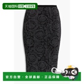 香港直邮versace 范思哲 女士 1h可退 图案半身裙 10134331A10004