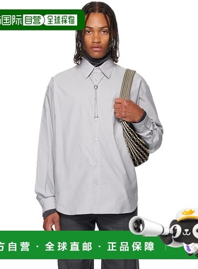 香港直邮Lemaire 男士 蓝色 Regular 衬衫 SH1201LF1500