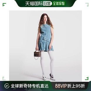 路易威登 VUITTON 女士扣袢褶裥牛仔连衣裙 欧洲直邮LOUIS