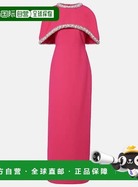 香港直邮Simkhai 女士 Briella cr&ecirc;pe 精饰礼服连衣裙