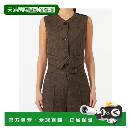 1h可退 香港直邮女士 无袖羊毛毡背心 25FW