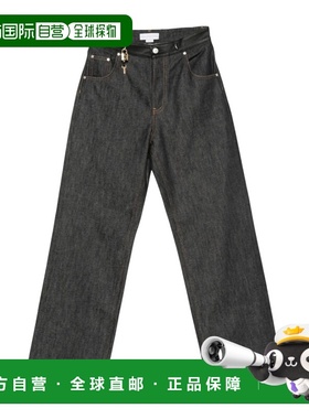 香港直邮Stella McCartney 毛边挂锁牛仔裤 6D03993SQH24