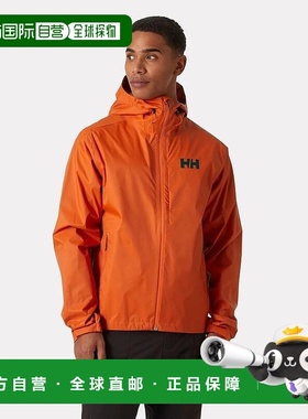 自营欧洲直邮Helly Hansen 男士橙色聚酰胺TerraMicro夹克外套
