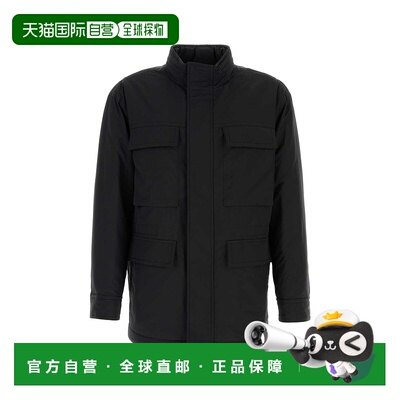 1h可退 香港直邮Salvatore Ferragamo 菲拉格慕 男士 黑色羊毛混