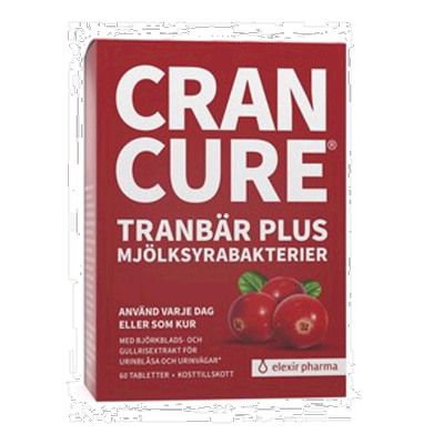 欧洲直邮北欧大药房Elexir Pharma蔓越莓生菌60粒改善排尿功膳食