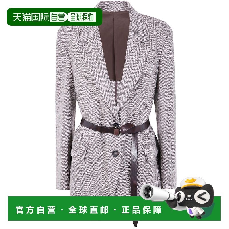香港直邮Brunello Cucinelli 布内罗 古奇拉利 女士 束带单排扣夹,女装/女士精品,风衣,淘宝优惠券,粉丝福利购,淘宝优惠卷
