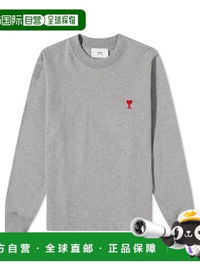 香港直邮Ami Paris Ami De Coeur 长袖棉质T恤 UTS200701