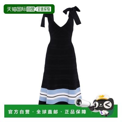 1h可退 香港直邮CAROLINA HERRERA 女士 喇叭针织中长连衣裙