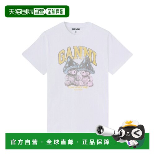 Ganni 短袖T恤 A1050311 【付后1h可退】