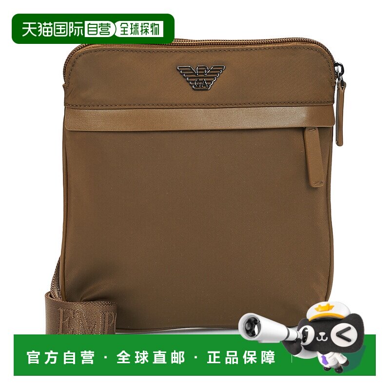 欧洲直邮Emporio Armani 阿玛尼 男包 单肩小挎包 春夏 棕色 CROS