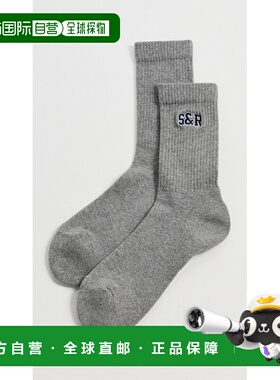1h可退 香港直邮SPORTY & RICH 女士 S&R Ivy 袜子 grey灰色 舒适