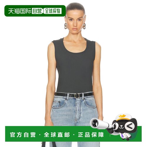 1h可退 美国直邮Saint Laurent 圣罗兰 女士 U形领上衣 773451Y37