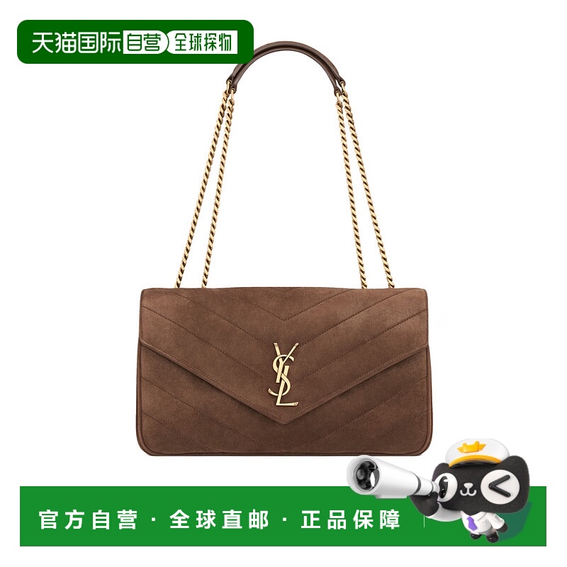 香港直邮Saint Laurent LOULOU 中号 MATELASSÉ 绒面革 801439AAE