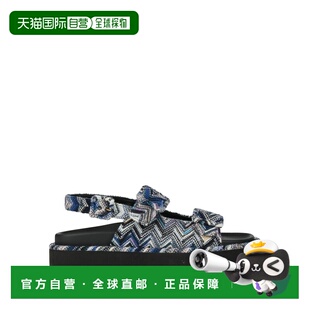 女士 米索尼 凉鞋 blue蓝色 1h可退 舒适时尚 香港直邮MISSONI