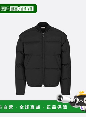 1h可退 香港直邮dior 迪奥 桀傲 男士 黑色锦纶夹克 513C405B6265