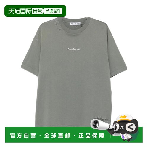 1h可退 香港直邮ACNE STUDIOS 男士T恤 CL0446SLGRE AW2026 灰色