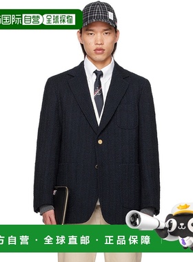 香港直邮Thom Browne 汤姆 布朗 男士 海军蓝 Unstructured 西装