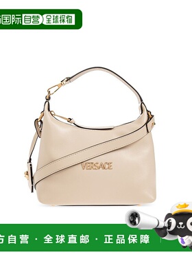 1h可退 香港直邮versace 范思哲 女士 標誌牌拉鍊單肩包 10183021