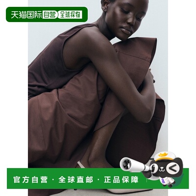 自营欧洲直邮Mango芒果 女士浅棕色/粉彩色带袢带小猫跟鞋