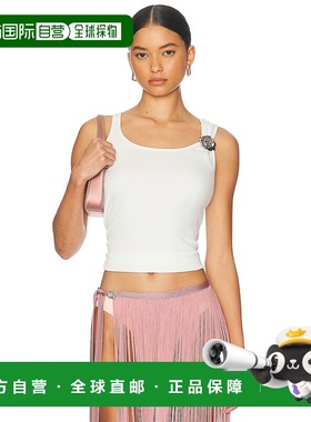 1h可退 香港直邮Blumarine 蓝色情人 女士 罗纹背心上衣 P544T065