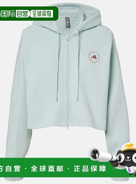 香港直邮adidas 阿迪达斯 女士 aSMC Cro 棉混纺针织连帽衫