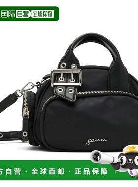 1h可退 香港直邮GANNI 甘尼 女士 黑色迷你 Polochon 手提包 A673