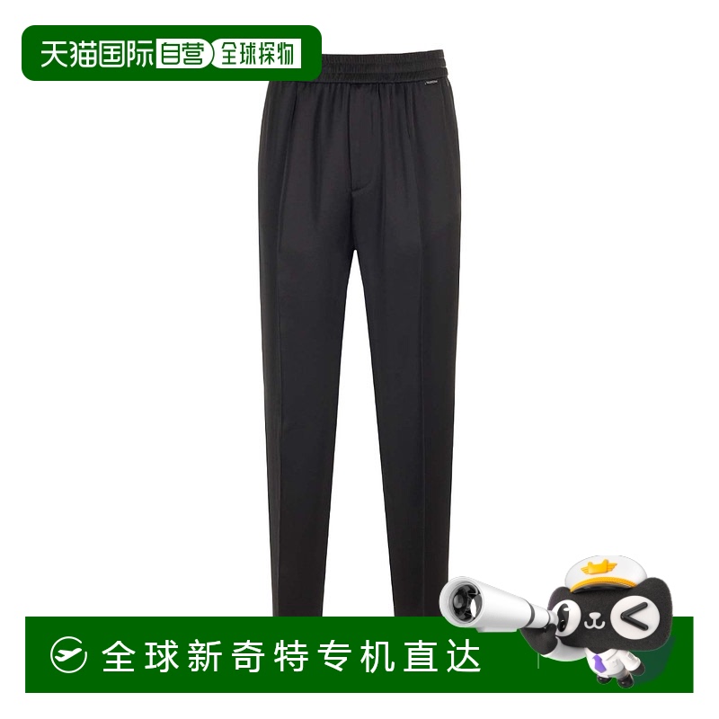 【99新未使用】香港直邮Valentino 松紧褶饰休闲裤 4V3RB0Q79V00N