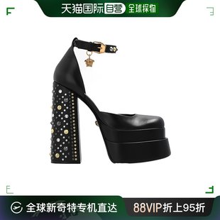 香港直邮Versace 女士钉饰防水台高跟鞋 范思哲