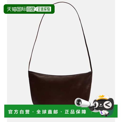 香港直邮The Row 女士 EW Izzy 中号皮革肩包 brown棕色 舒适时尚