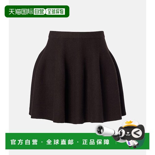 香港直邮LISA YANG 女士 Wren 羊绒迷你半身裙 brown棕色 舒适时