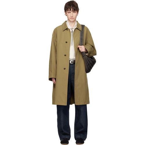 香港直邮Lemaire 男士 LEMAIRE 黄褐色 VENTILE Cotton 大衣 OW12