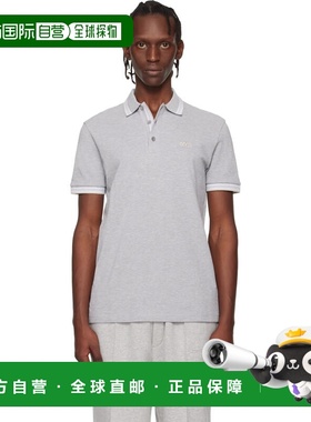 1h可退 香港直邮BOSS 波士 男士 灰色 Paddy Polo 衫 50469055
