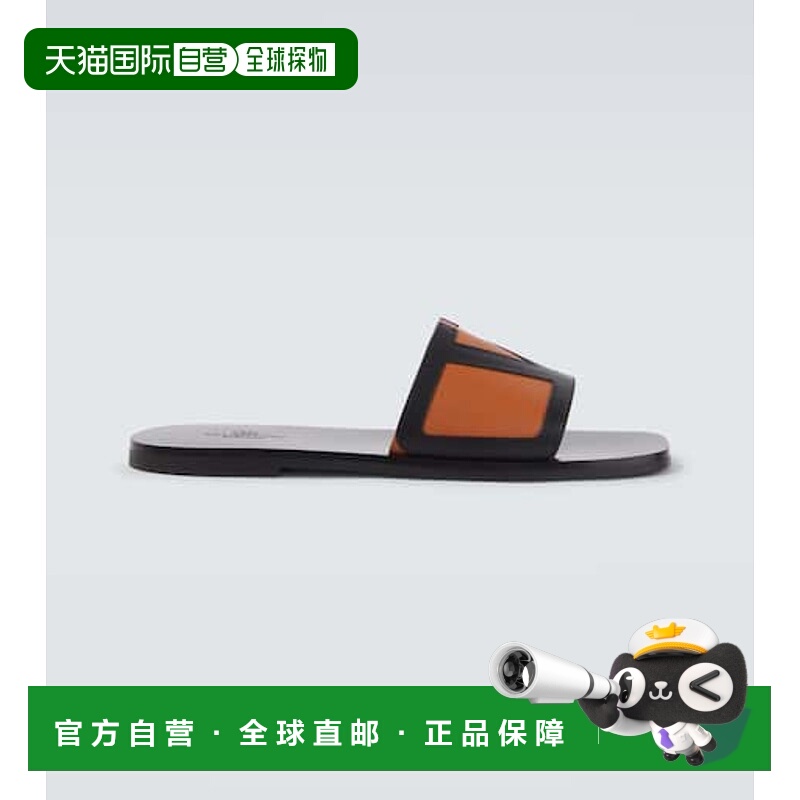 香港直邮valentino 华伦天奴 男士 Viva Superstar 皮质凉拖