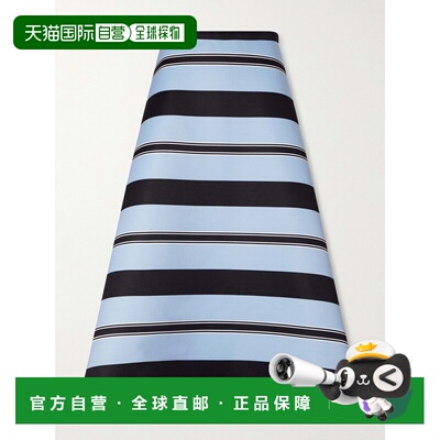 EMILIA WICKSTEAD 女士 Hallie 条纹罗缎中长半身裙 PF26RTW04212