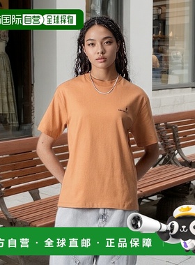 自营欧洲直邮Carhartt Wip 女士橙色棉短袖T恤女款针织
