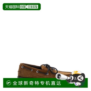香港直邮aeyde HARRIS 1h可退 女士 COW 绒面革皮质烟草色乐福鞋