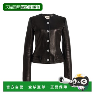 精细剪裁皮革夹克 1h可退 Nara 女士 black黑色 香港直邮KHAITE