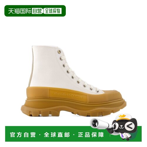 1h可退 香港直邮ALEXANDER MCQUEEN 24SS 圆头短筒靴 Women短靴