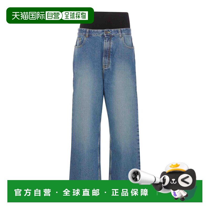 1h可退 香港直邮ALAIA 女士牛仔裤 AA9P0155T5364525 SS2026 蓝色图片