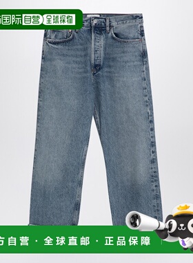 1h可退 香港直邮AGOLDE 女士 Fran 浅蓝有机牛仔裤(turn-ups) A91