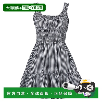 欧洲直邮MICHAEL Michael Kors衣服女短款连衣裙多彩GINGHAM MINI