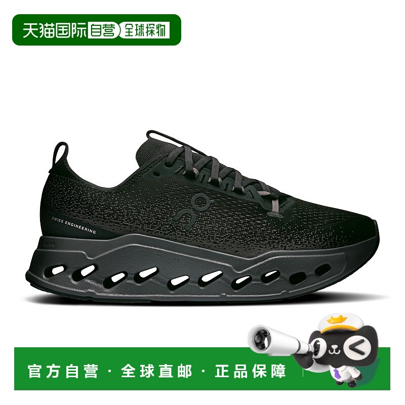 自营欧洲直邮On/昂跑 Cloudsurfer系列男士黑色/曜石黑再生聚酯纤