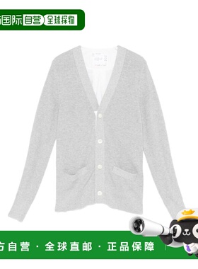 1h可退 香港直邮Sacai 女士 灰色毛线衫 SCW332 grey灰色 舒适时