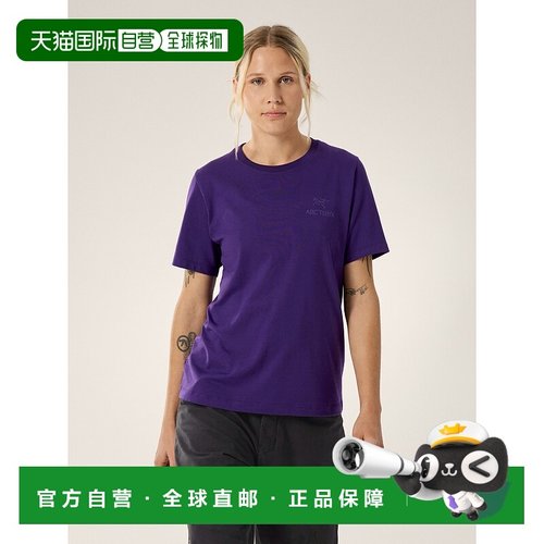 欧洲直邮Arc'teryx 始祖鸟KRAGG SL棉质徽章圆领短袖衬衫 女装