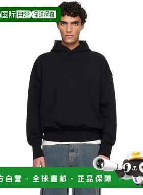 1h可退 香港直邮essentials fear of god 男士 黑色连帽衫 FG25FW