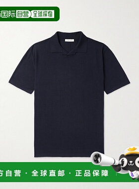 香港直邮1h可退 The Row 男士 短袖羊毛Polo衫 919Y590 blac新款